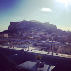 view from roof garden