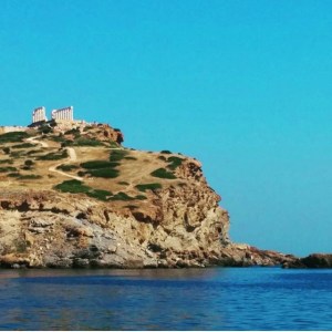sounio from the boat